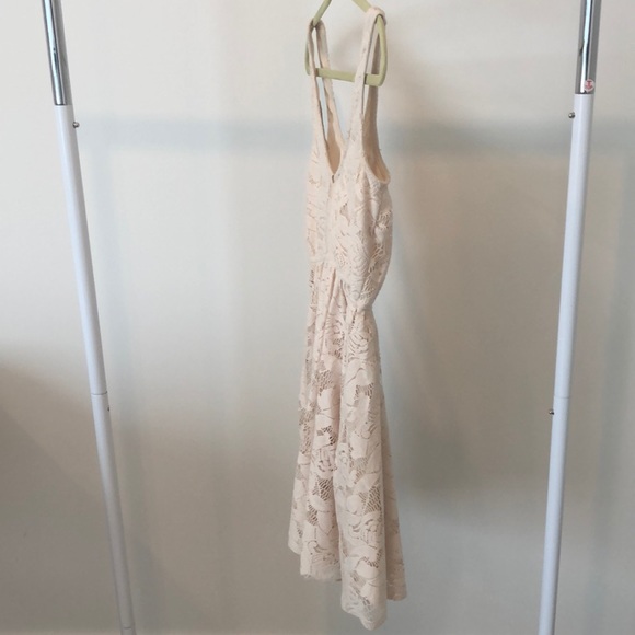 Zara A-Line Sleeveless Lace Dress in Cream sz S - Picture 6 of 6
